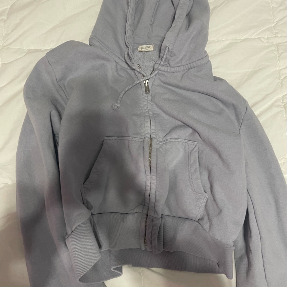 brandy melville john gault cropped zip up